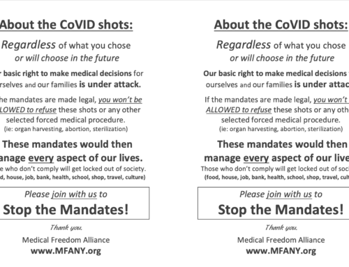 Stop the Mandates 4 in 1 Flyer